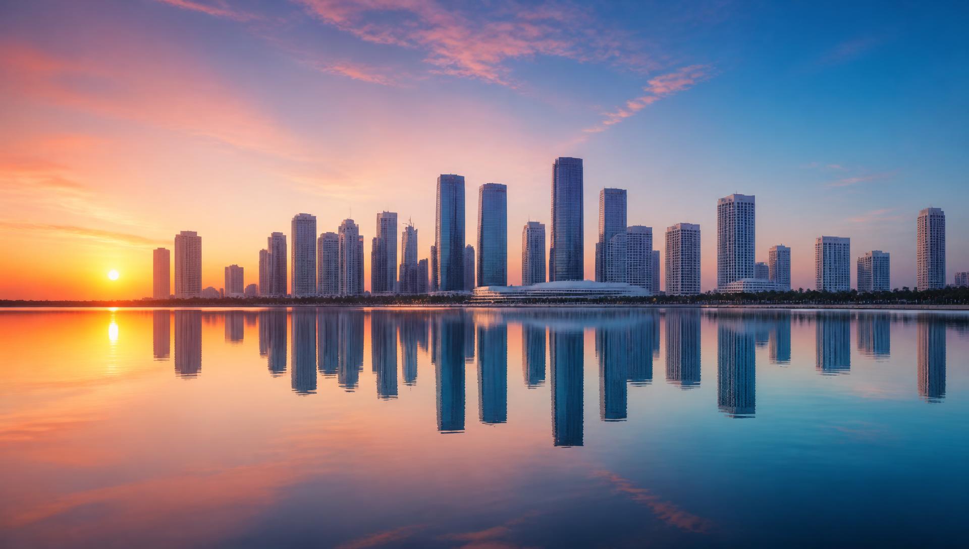 Skyline of Miami, Florida at dusk, near the firm's Miami Lakes office